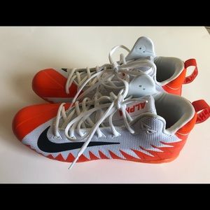 NEW Nike Orange Alpha Cleats Size 11